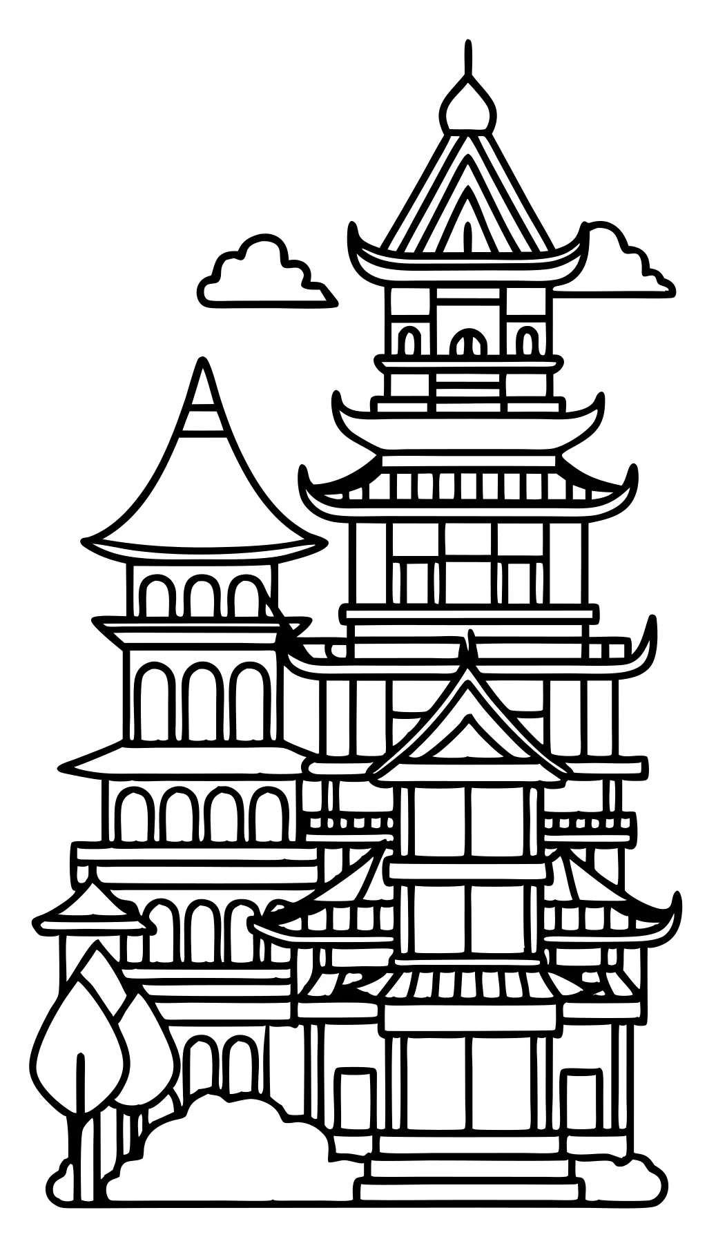 coloring pages of building